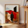 wanderlust adventure travel art poster black green hues wall collection captivating print unique gift explorers heart dimensions A4 cm A0
