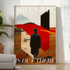 wanderlust adventure travel art poster black green hues wall collection captivating print unique gift explorers heart dimensions A4 cm A0