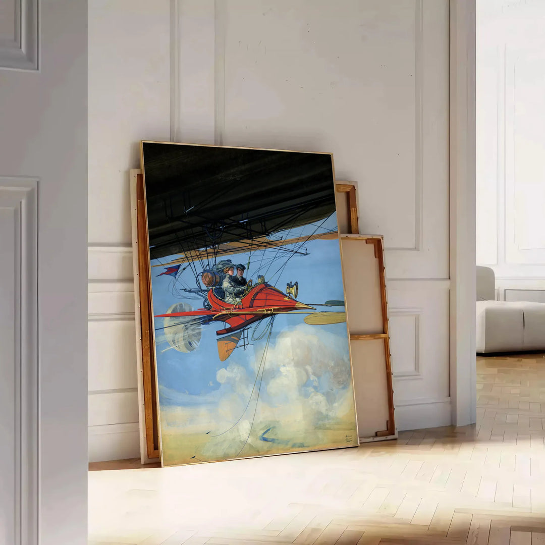 Airplane Travel Poster Wall Art Travel Poster High Quality Frame Premium Print Home Decor Color