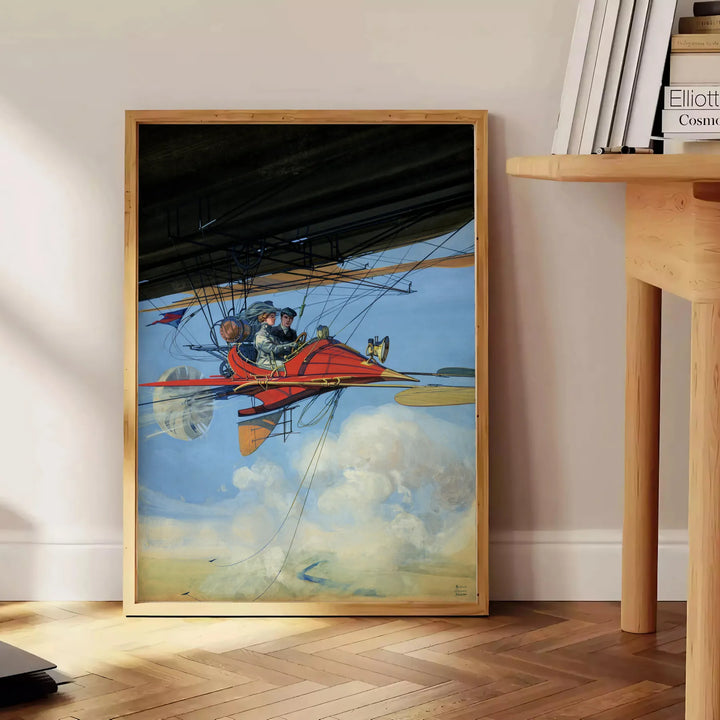 Airplane Travel Poster Wall Art Travel Poster High Quality Frame Premium Print Home Decor Color