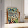 space sleek airplane travel poster striking black green design aviation enthusiasts captivating wall art ideal gift distinct artwork available loose prints versatile display options