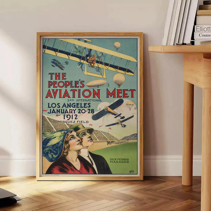 Airplane Travel Poster Wall Print Travel Poster High Quality Frame Premium Print Home Decor Color