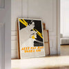 bygone era vintage poster striking black green palette wall art thoughtful gift unique artwork essence timeless style space captivating print