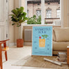 splash style space vibrant Amaretto Sour Cocktail poster bold blue yellow hues eye wall art perfect gift lovers unframed option stunning print
