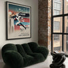 spirit 1984 LA Olympics vibrant American football poster wall art unique gift artwork excitement Los Angeles games various sizes A4 cm A0