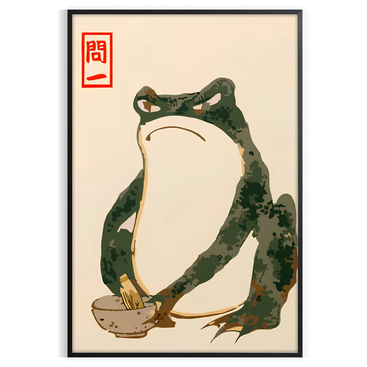 Angry Frog Matsumoto Hoji Japan Poster Travel Poster High Quality Frame Premium Print Home Decor Color