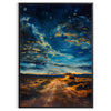 space enchanting antique oil painting poster lush green serene blue hues captivating wall art elegance unique gift personal staple versatile sizes A4 cm A0