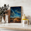 space enchanting antique oil painting poster lush green serene blue hues captivating wall art elegance unique gift personal staple versatile sizes A4 cm A0