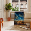 space enchanting antique oil painting poster lush green serene blue hues captivating wall art elegance unique gift personal staple versatile sizes A4 cm A0