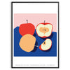 space vibrant apple fruit art poster rich oranges blues striking visual impact wall unique gift artwork room refreshing design unframed options