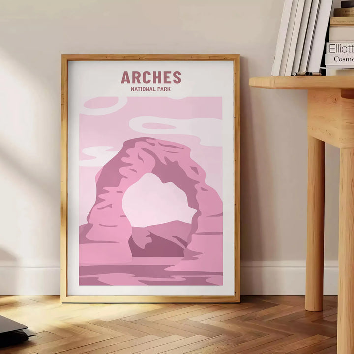 Arches Travel Graphic Wall Art Travel Poster High Quality Frame Premium Print Home Decor Color