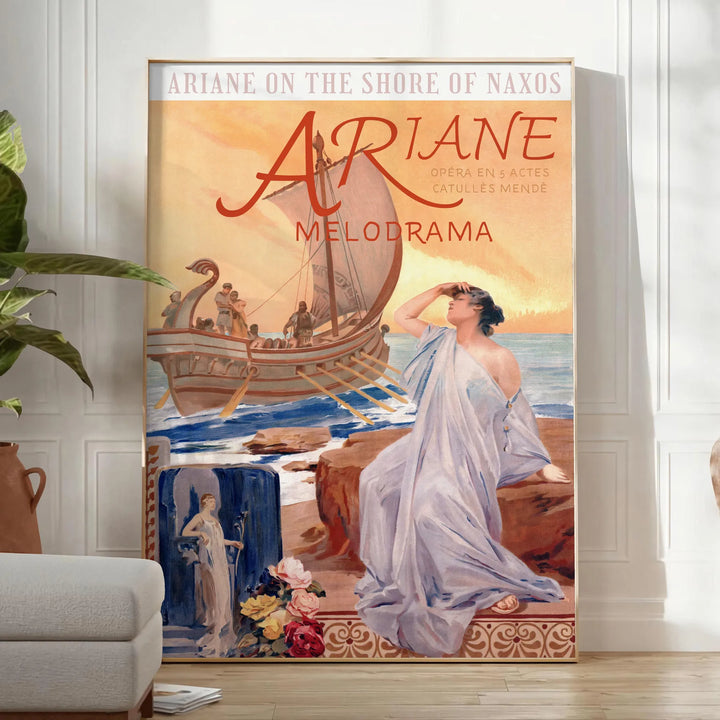 Ariane Travel Poster Print Travel Poster High Quality Frame Premium Print Home Decor Color