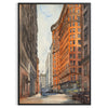 space stunning art deco building watercolor poster elegant black green hues print timeless style wall unique gift architecture unframed option decor