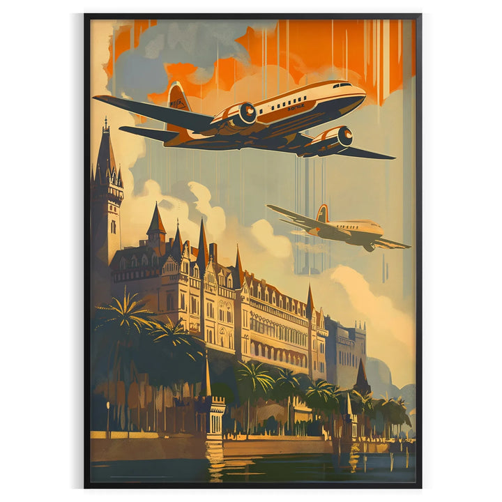 Affiche de voyage Art déco, style peinture, affiche 1 