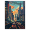 allure travel exquisite Art Deco poster vibrant green blue hues wall thoughtful gift artwork touch elegance space timeless print collection