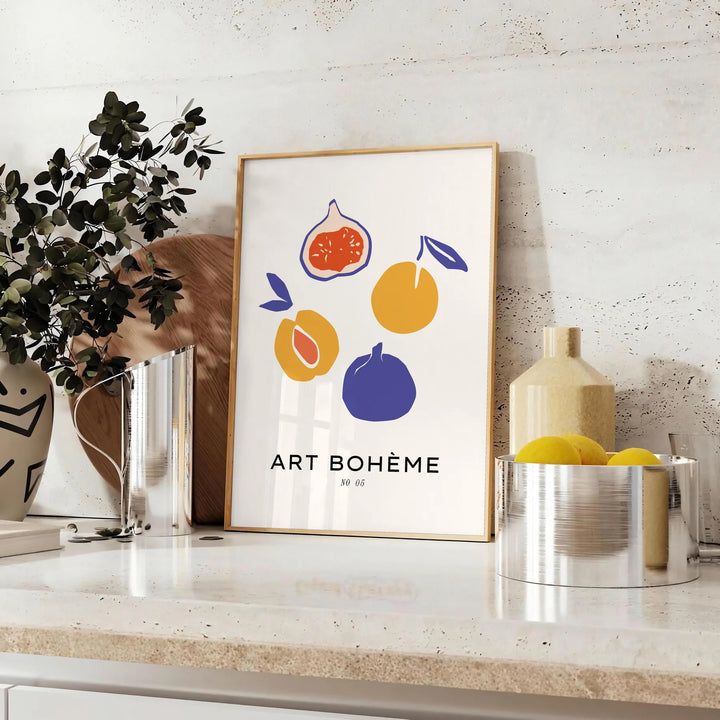 Art Boheme Kitchen Art Travel Poster High Quality Frame Premium Print Home Decor Color