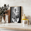 space stunning Art Deco Music Dance poster chic black gray palette captivating wall perfect jazz lovers style enthusiasts unique gift personal decor print