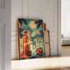 Affiche Art voyages nuances vert jaune évasion élégance cadeau parfait amateurs design disponibles cm A0