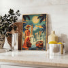 Affiche Art voyages nuances vert jaune évasion élégance cadeau parfait amateurs design disponibles cm A0