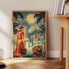 Affiche Art voyages nuances vert jaune évasion élégance cadeau parfait amateurs design disponibles cm A0