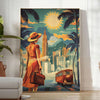 Affiche Art voyages nuances vert jaune évasion élégance cadeau parfait amateurs design disponibles cm A0