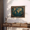 une affiche voyage art élégance teintes vertes grises cadeau unique intérieur disponibles A4 cm A0