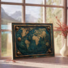 une affiche voyage art élégance teintes vertes grises cadeau unique intérieur disponibles A4 cm A0