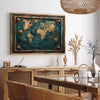 une affiche voyage art élégance teintes vertes grises cadeau unique intérieur disponibles A4 cm A0