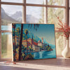 une affiche exceptionnelle style peinture voyage art élégantes nuances gris noir intérieur cadeau disponible encadrement