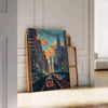 allure travel exquisite Art Deco poster vibrant green blue hues wall thoughtful gift artwork touch elegance space timeless print collection