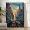 allure travel exquisite Art Deco poster vibrant green blue hues wall thoughtful gift artwork touch elegance space timeless print collection