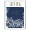 Affiche atelier maximaliste teintes vibrantes bleu vert choix parfait espaces cadeau cadre