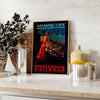 Affiche vintage captivante thème voyage Atlantic City nuances noir gris cadeau unique amateurs version rétro