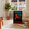 Affiche vintage captivante thème voyage Atlantic City nuances noir gris cadeau unique amateurs version rétro