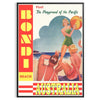 Australia stunning Bondi poster warm brown orange hues essence retro travel charm wall art thoughtful gift unframed version captivating print