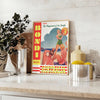 Australia stunning Bondi poster warm brown orange hues essence retro travel charm wall art thoughtful gift unframed version captivating print