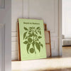 nature stunning Back Yoga poster green hues wall art thoughtful gift lovers various sizes A4 cm large format A0 space today