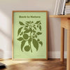 nature stunning Back Yoga poster green hues wall art thoughtful gift lovers various sizes A4 cm large format A0 space today
