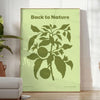 nature stunning Back Yoga poster green hues wall art thoughtful gift lovers various sizes A4 cm large format A0 space today