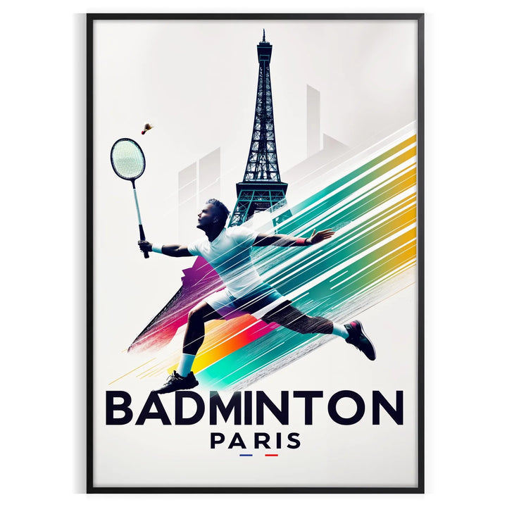 Badminton Paris Poster Travel Poster High Quality Frame Premium Print Home Decor Color