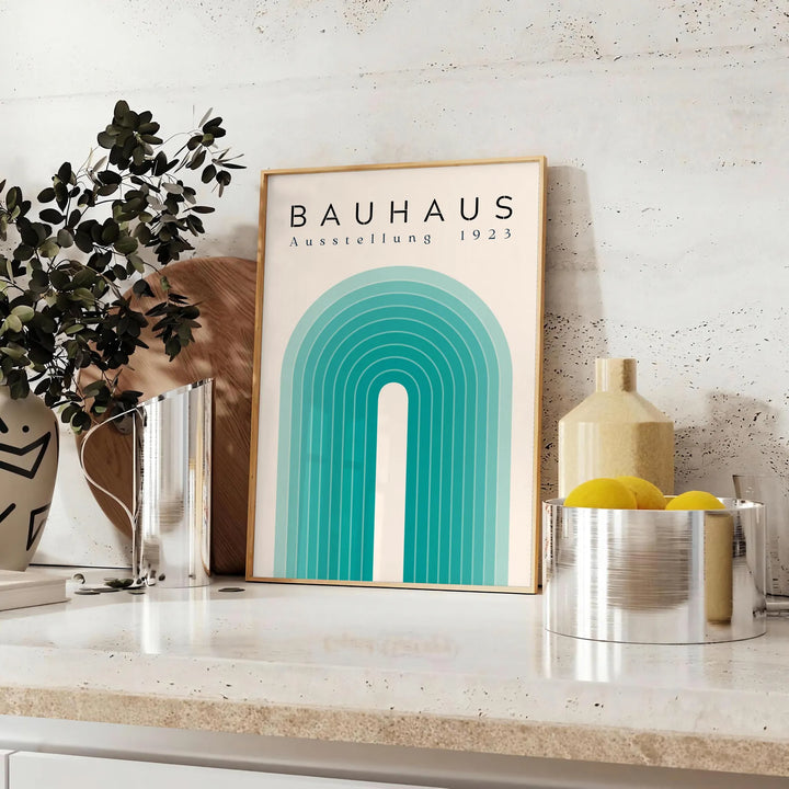 Bahauss Abstract Art Travel Poster High Quality Frame Premium Print Home Decor Color