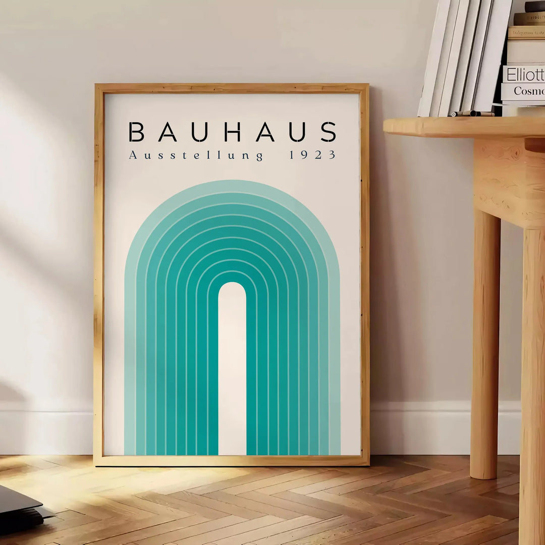 Bahauss Abstract Art Travel Poster High Quality Frame Premium Print Home Decor Color