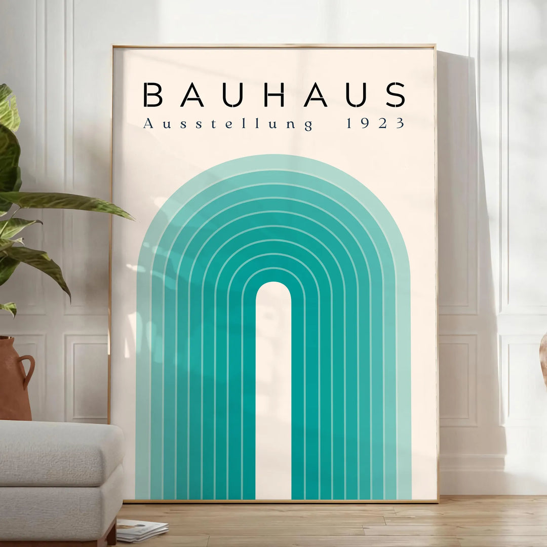 Bahauss Abstract Art Travel Poster High Quality Frame Premium Print Home Decor Color