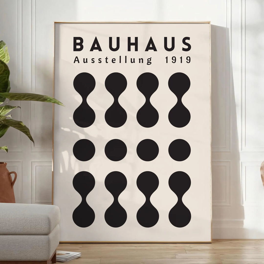 Bahauss Abstract Wall Art Travel Poster High Quality Frame Premium Print Home Decor Color