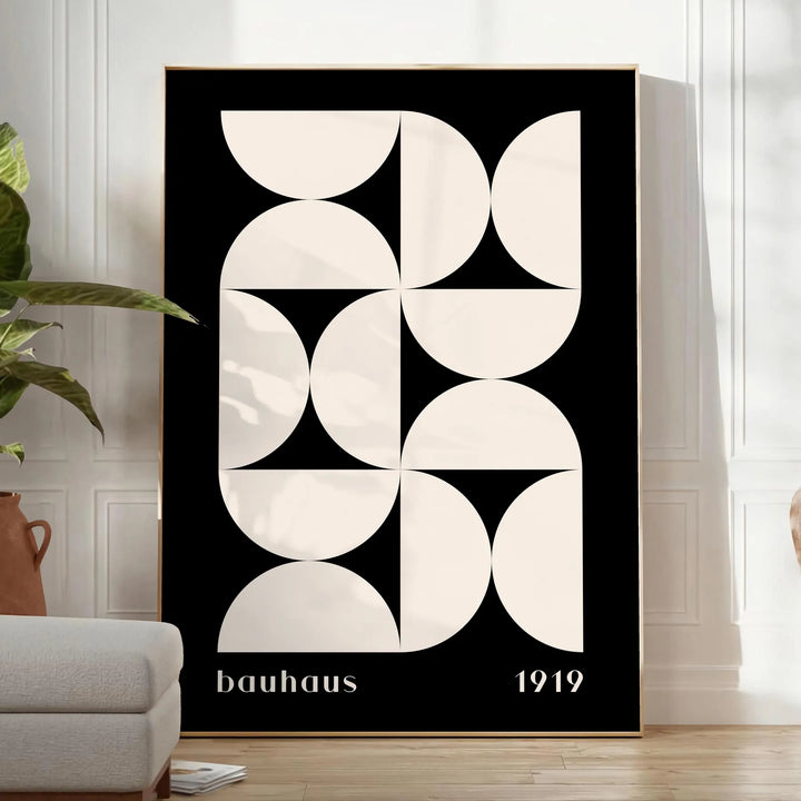 Bahauss Geometrical Wall Print Travel Poster High Quality Frame Premium Print Home Decor Color