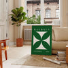 space stunning Bauhaus poster art vibrant green crisp white tones captivating wall perfect modern decor thoughtful gift various sizes A4 30 40 cm 50 70 60 80 A0