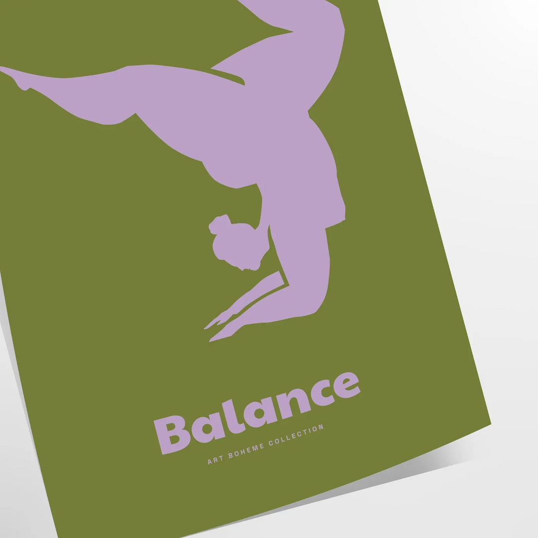 Balance Yoga Wall Art Travel Poster High Quality Frame Premium Print Home Decor Color