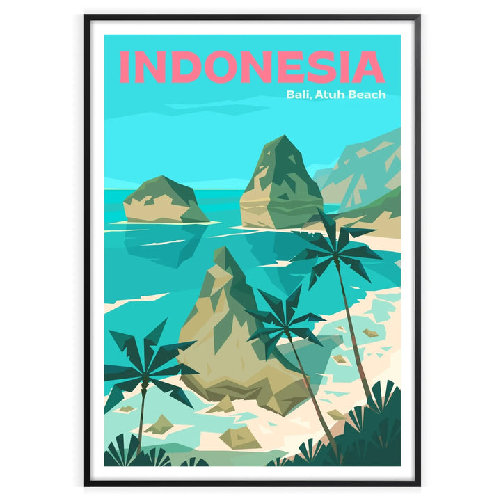 Bali Print Beach Poster