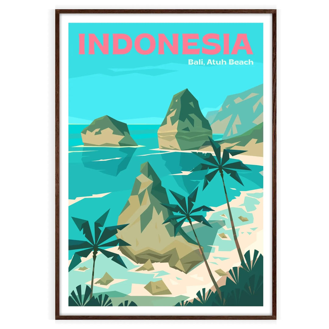 Bali Print Beach Poster