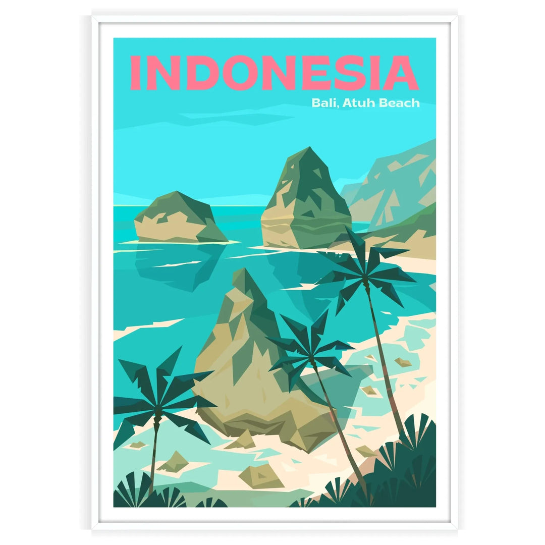 Bali Print Beach Poster